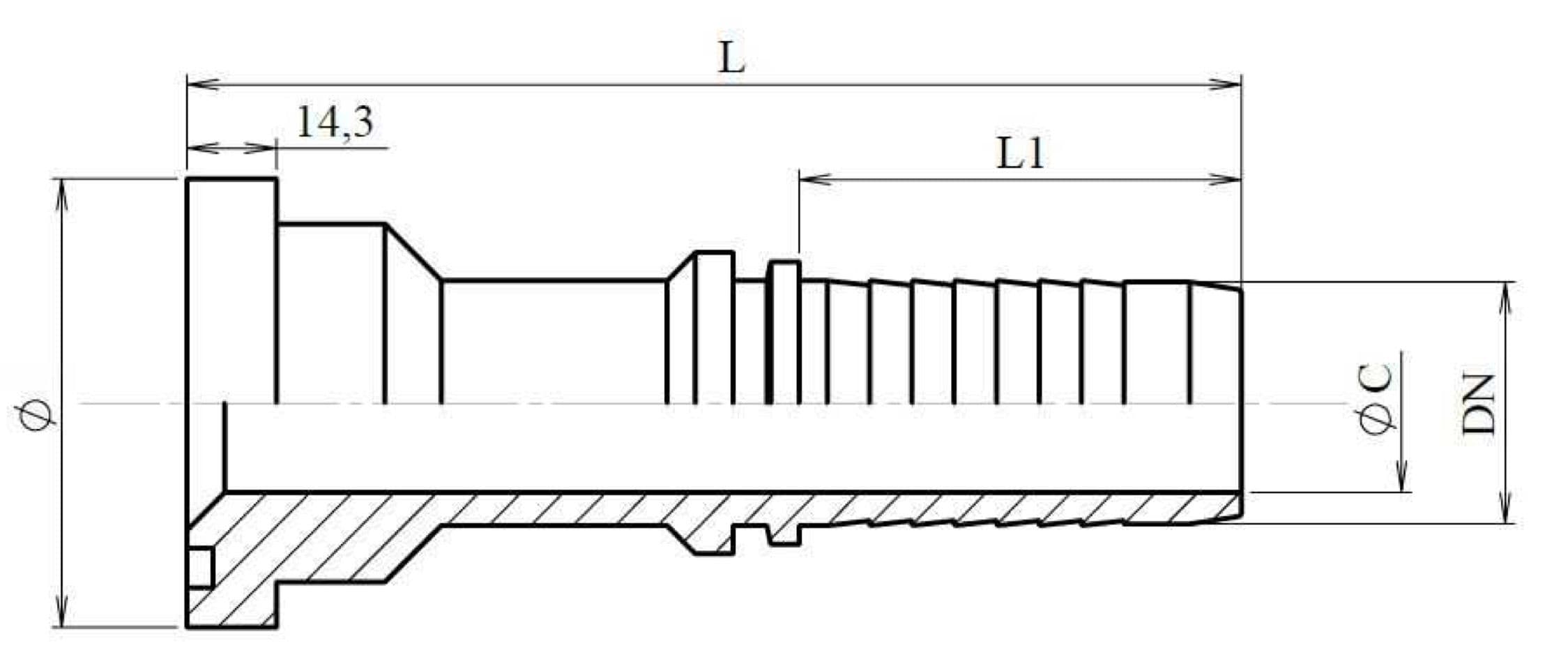 FLANGIA DIRITTA SUPERCAT